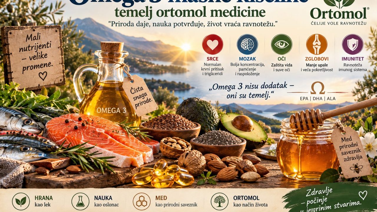 Omega-3 masne kiseline, temelj ortomolekularne medicine