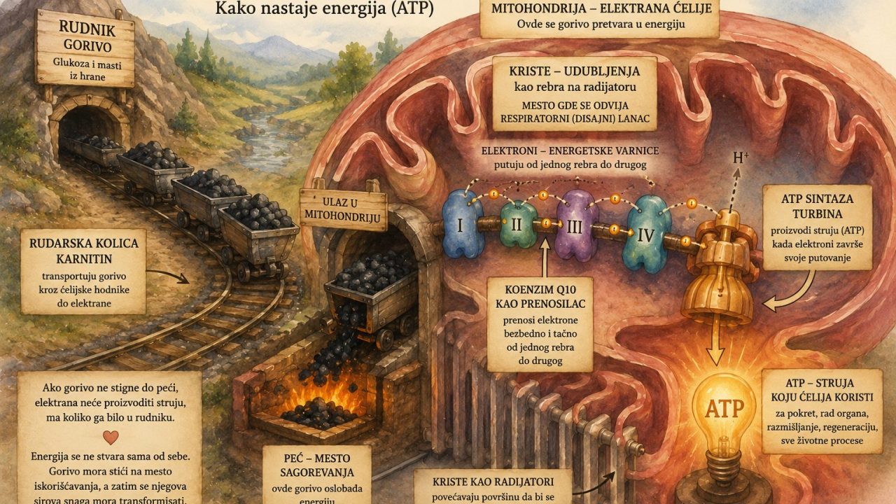 Koenzim Q10: iskra koja pokreće ćelijske elektrane-mitohondrije