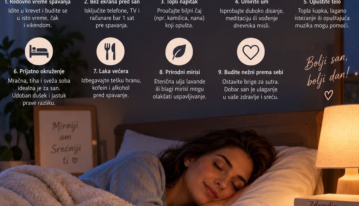Praktični rituali za dobar san